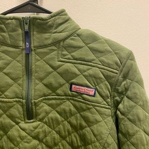 Women’s Green Quilted Vineyard Vines Shep Shirt - Size M, Great Condition